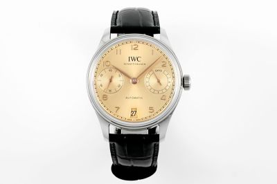 APS Factory IWC Portugieser Seven-day Power Reserve 42.4mm Gold Dial Watch